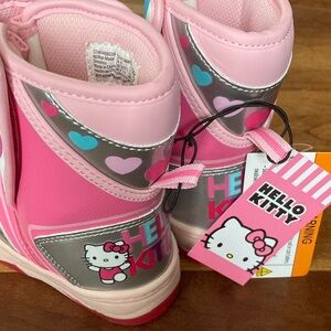 Hello Kitty Pink and Silver Kids Boots toddler 7
